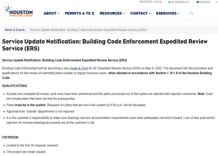 Houston Permit Costs and Processing Timeline